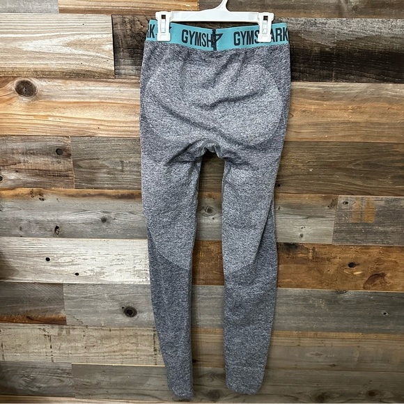 Gymshark Flex Gray Low Rise Leggings Womens Size Medium Athletic Activewear Gym - Picture 4 of 5
